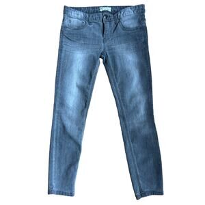 Free People Light Grey Low Rise Skinny Crop Jeans Size 28 X 26